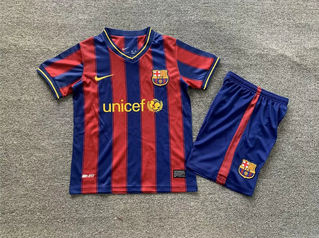 Barcelona 2009/2010 Home Retro Jersey Kids Size