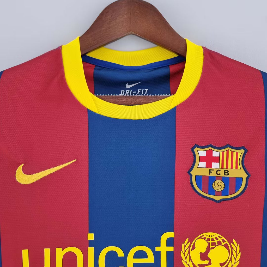 Barcelona 2010/2011 Home Long Sleeve Retro Jersey
