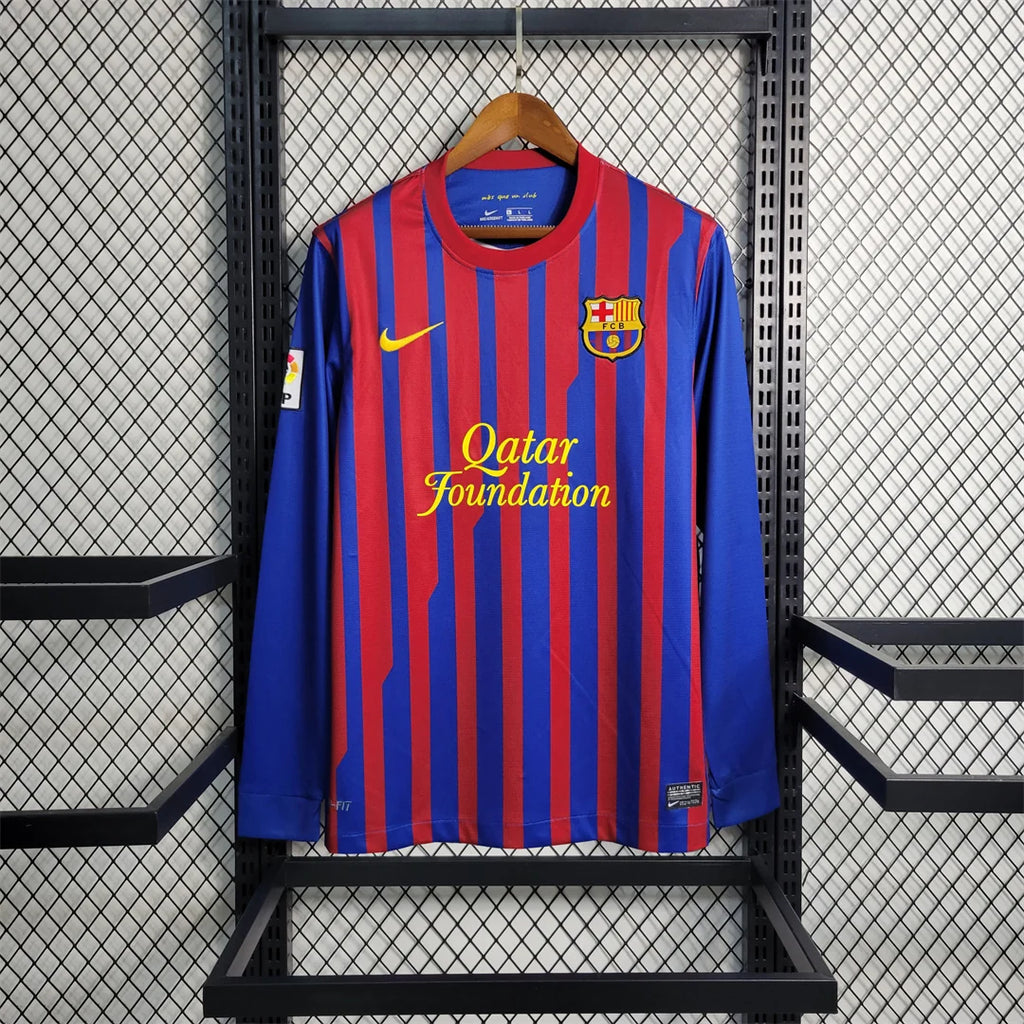 Barcelona 2011/2012 Home Long Sleeve Retro Jersey