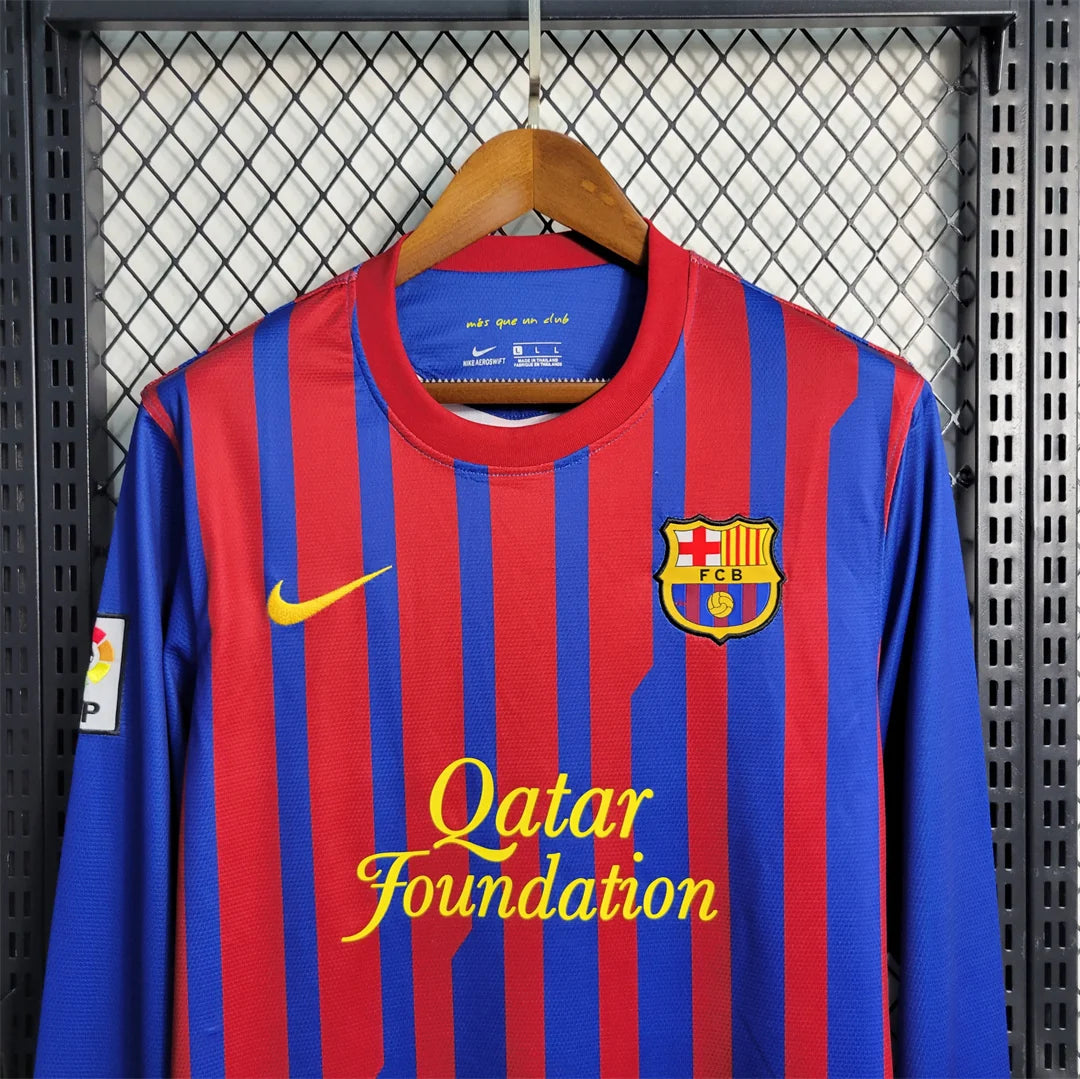 Barcelona 2011/2012 Home Long Sleeve Retro Jersey
