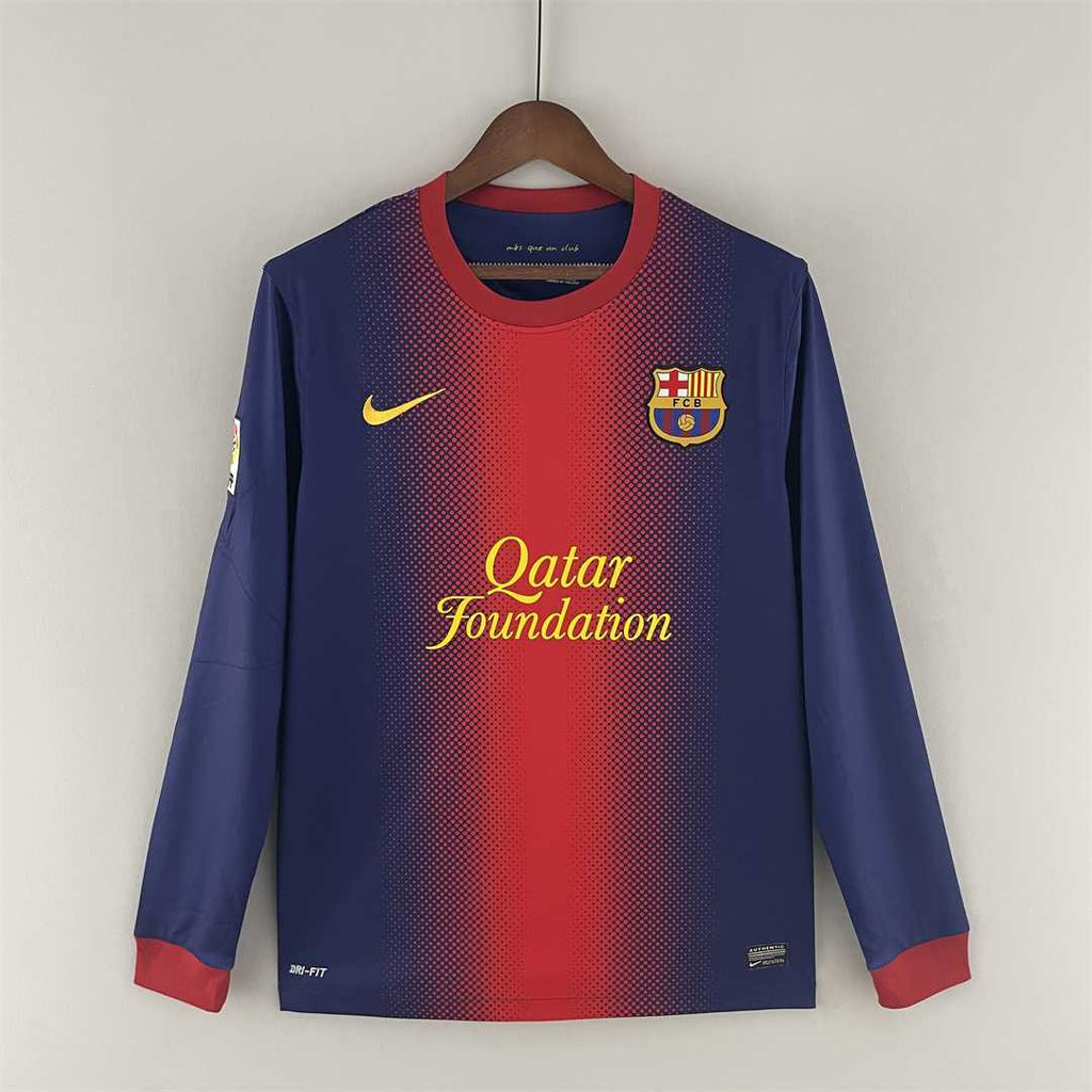 Barcelona 2012/2013 Home Long Sleeve Retro Jersey