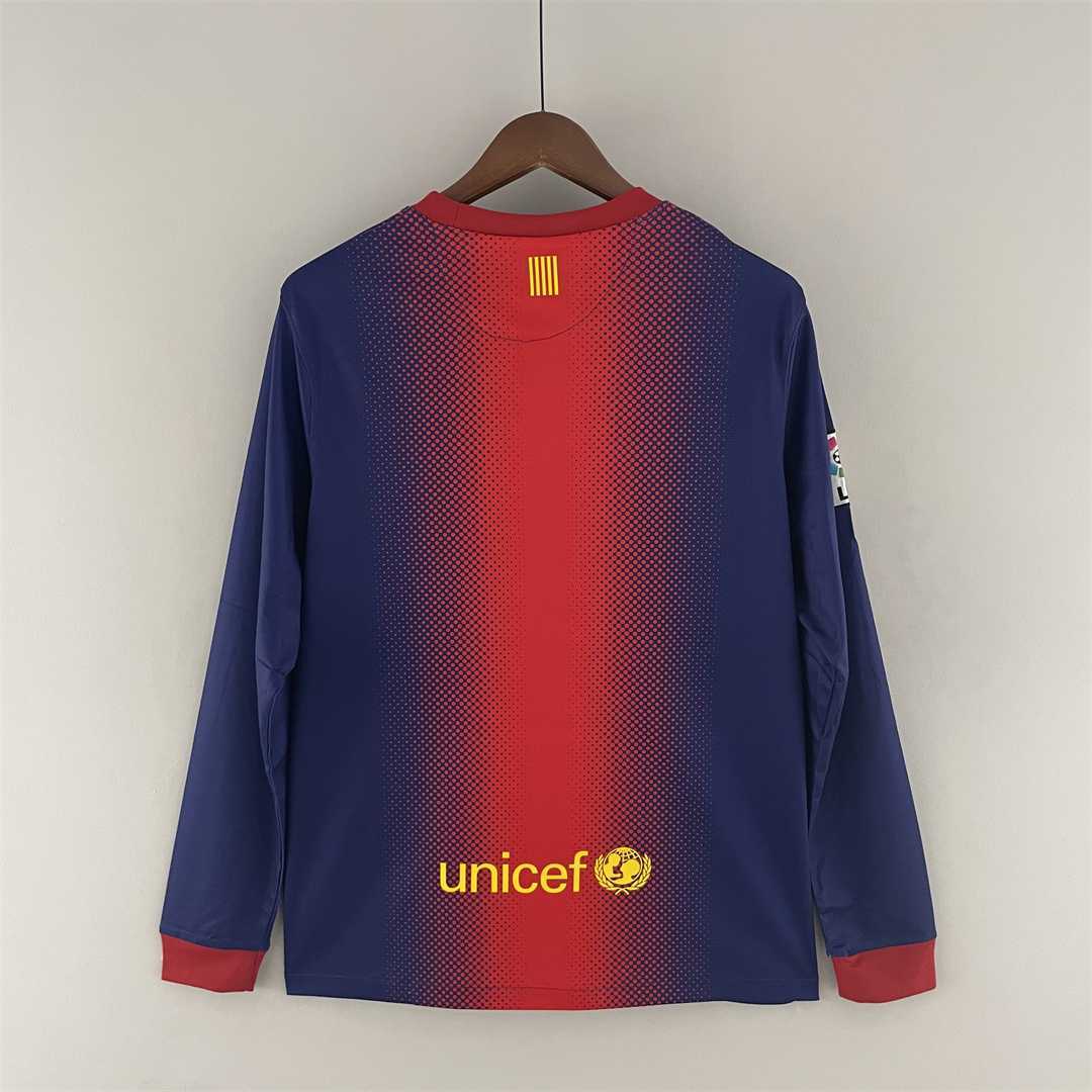 Barcelona 2012/2013 Home Long Sleeve Retro Jersey