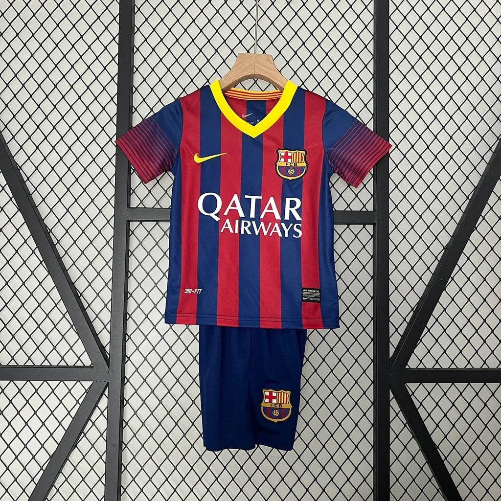 Barcelona 2013/2014 Home Retro Jersey Kids Size