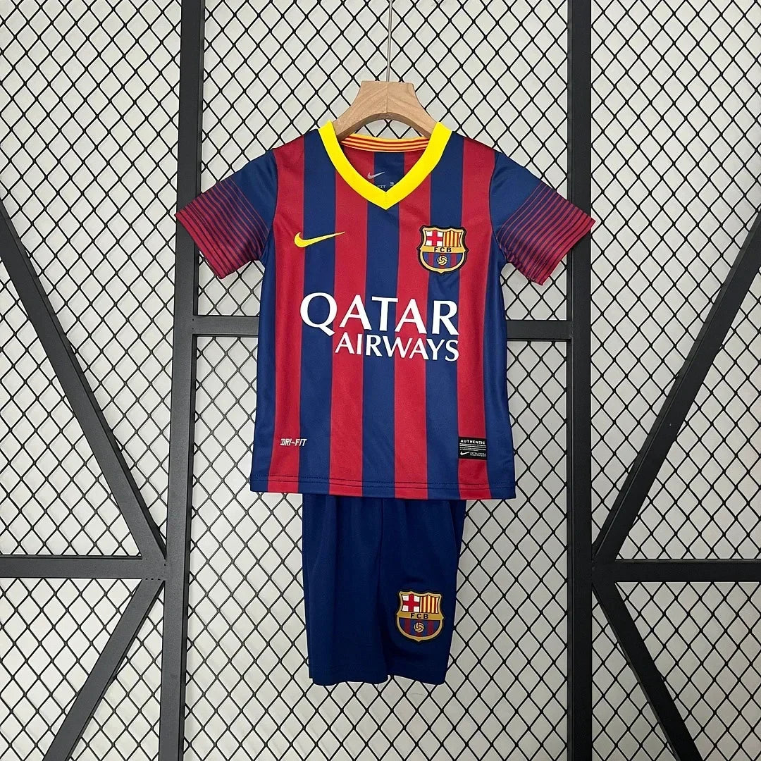 Barcelona 2013/2014 Home Retro Jersey Kids Size