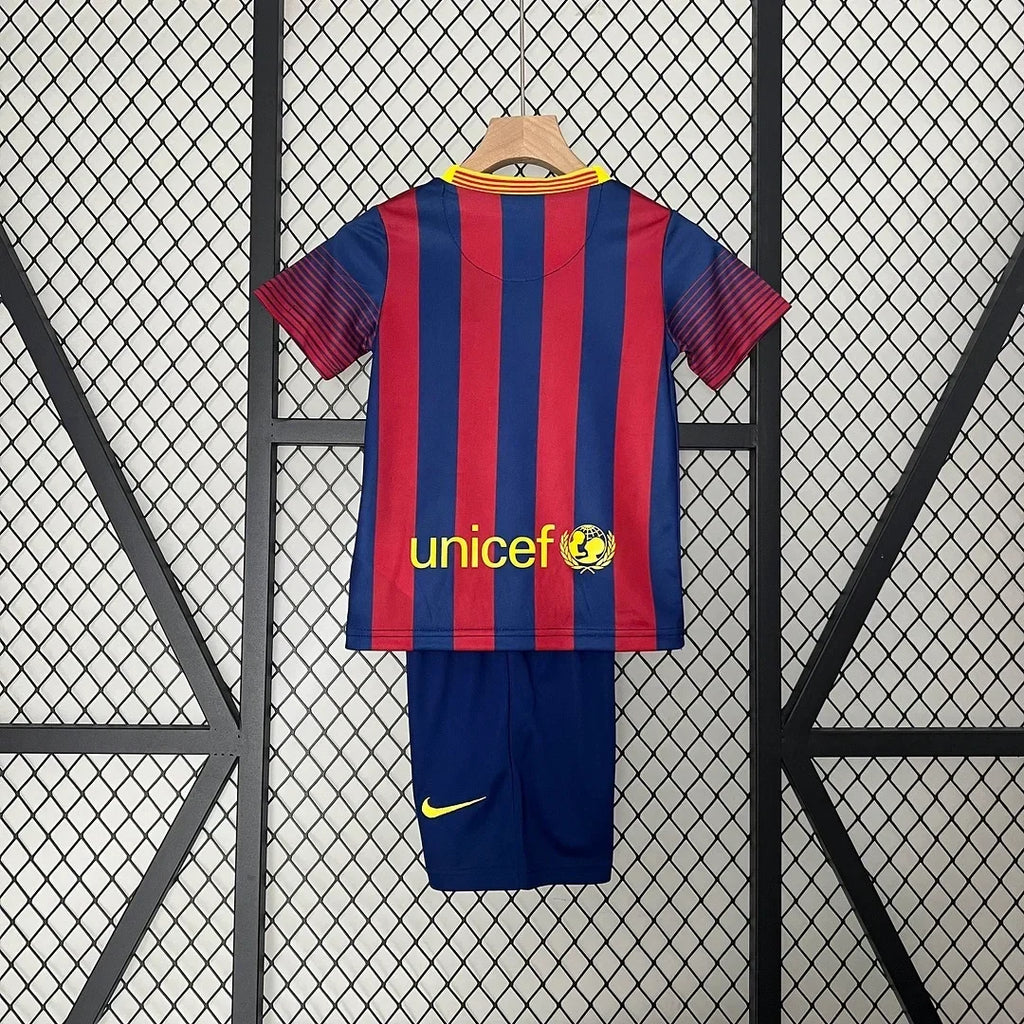 Barcelona 2013/2014 Home Retro Jersey Kids Size