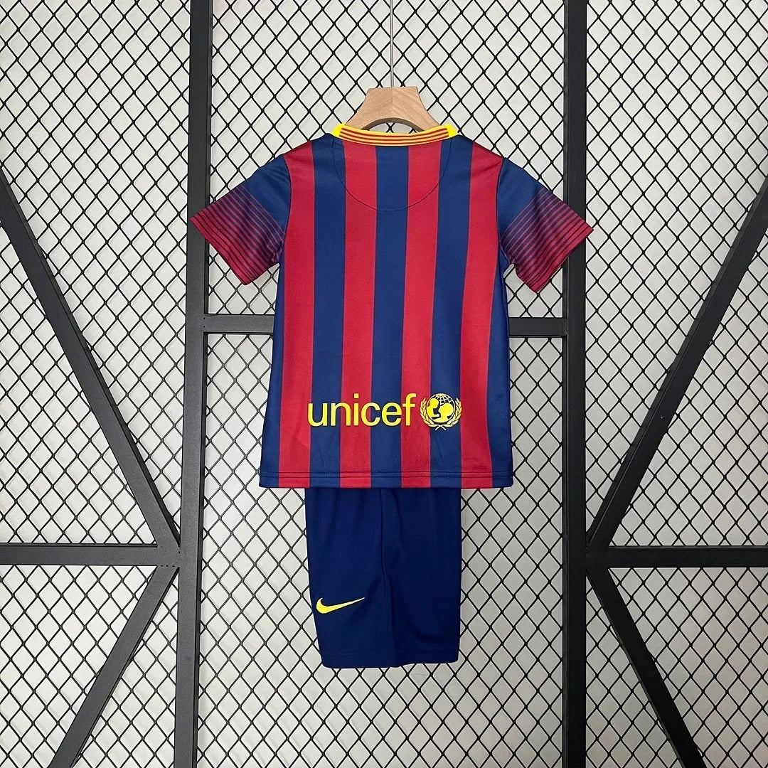 Barcelona 2013/2014 Home Retro Jersey Kids Size