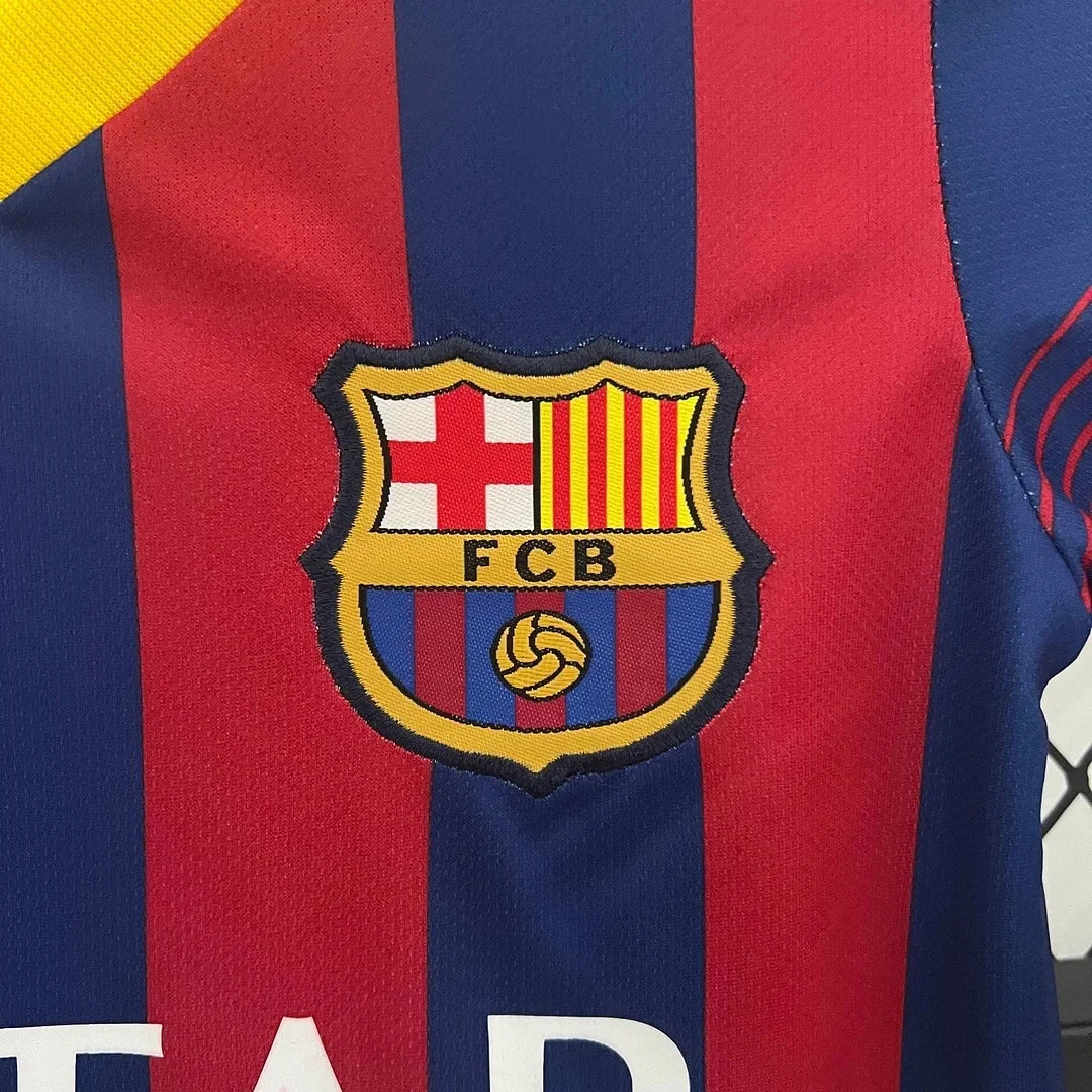 Barcelona 2013/2014 Home Retro Jersey Kids Size