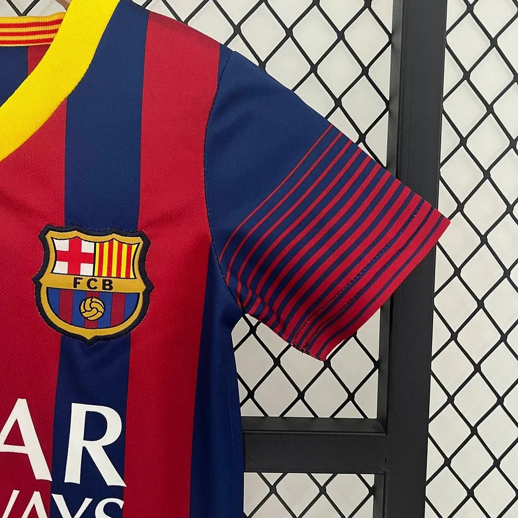Barcelona 2013/2014 Home Retro Jersey Kids Size