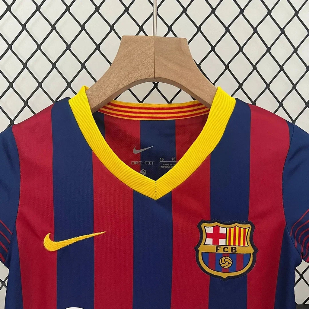 Barcelona 2013/2014 Home Retro Jersey Kids Size
