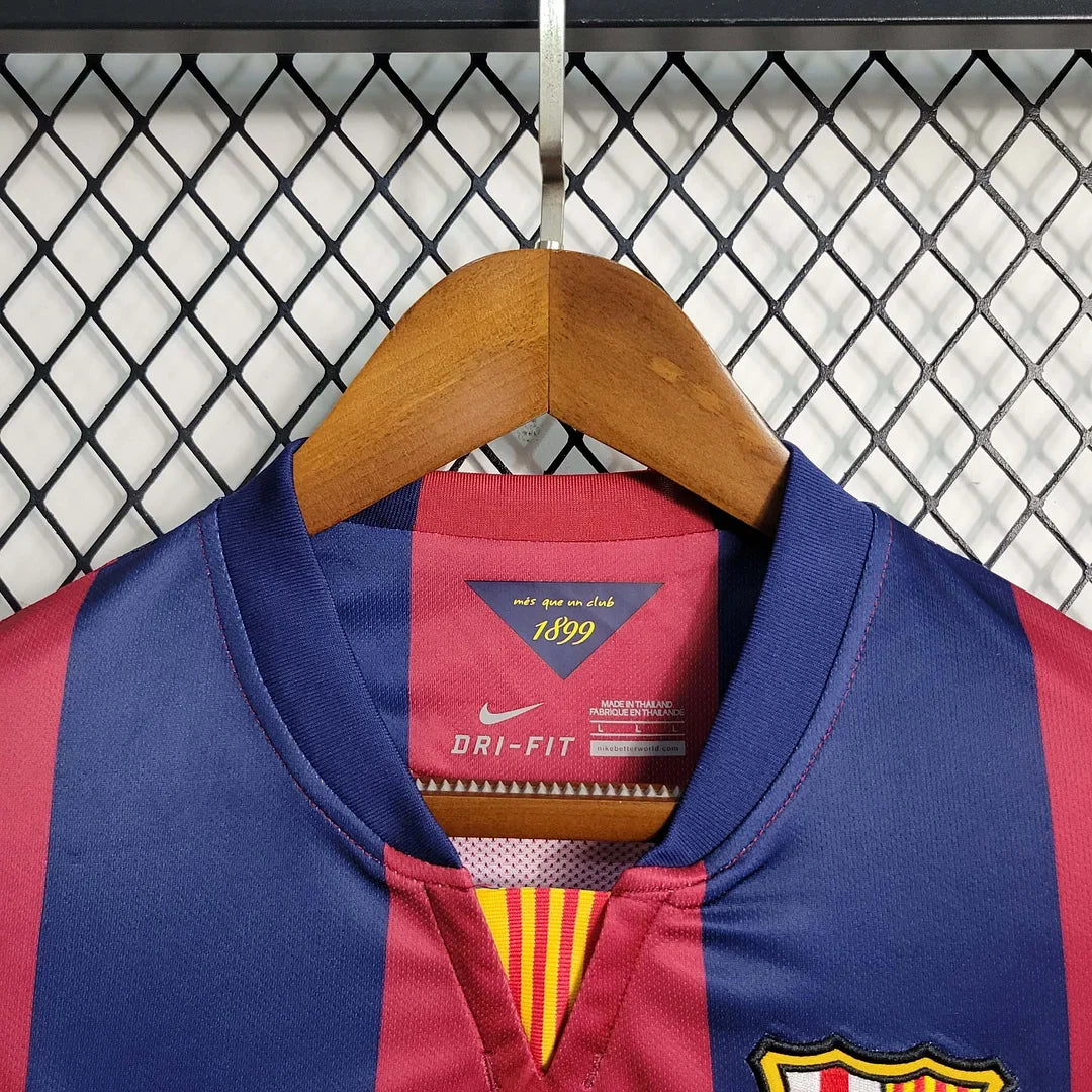 Barcelona 2014/2015 Home Long Sleeve Retro Jersey