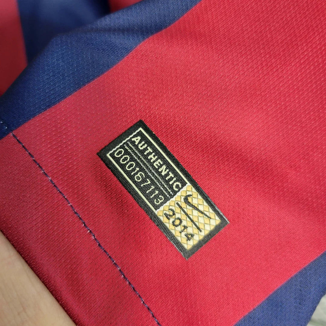 Barcelona 2014/2015 Home Long Sleeve Retro Jersey