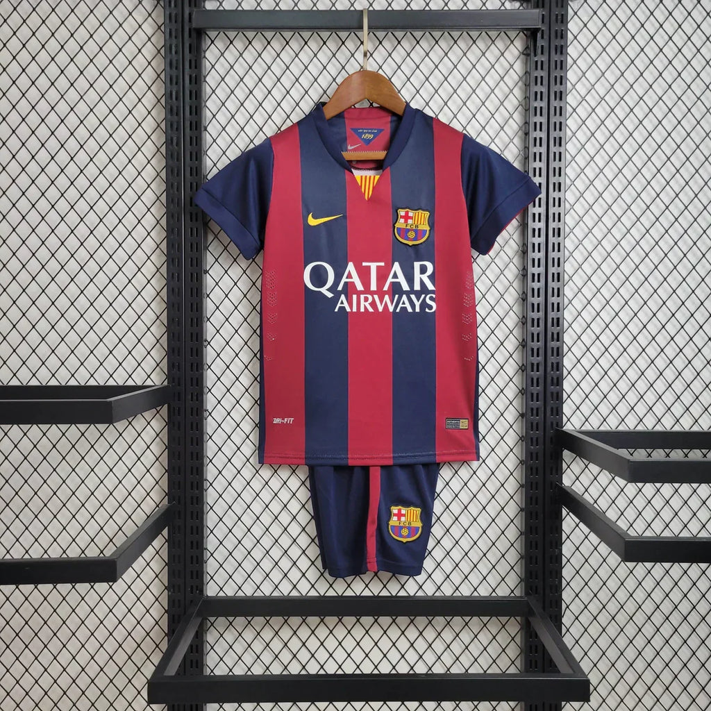 Barcelona 2014/2015 Home Retro Jersey Kids Size