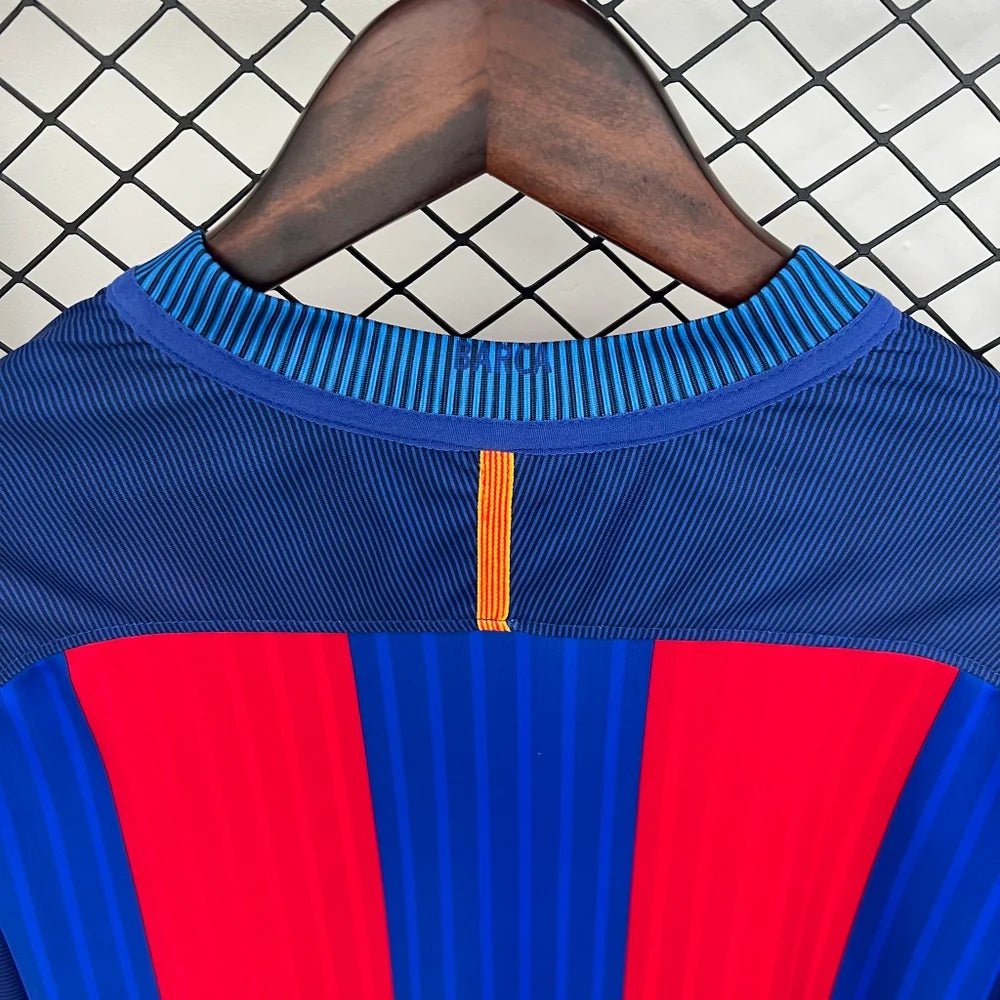 Barcelona 2016/2017 Home Long Sleeve Retro Jersey