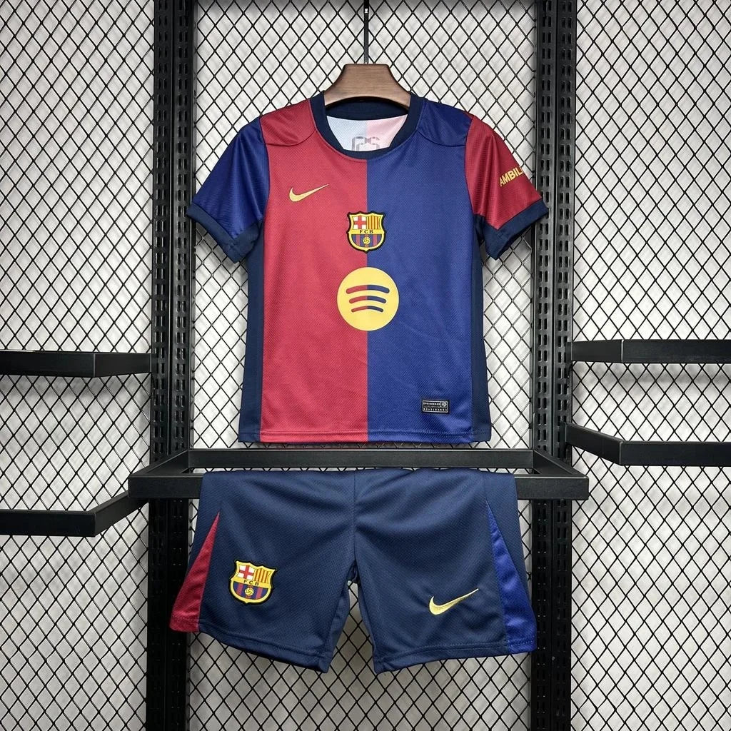 Barcelona 2024/2025 Home Jersey Kids Size