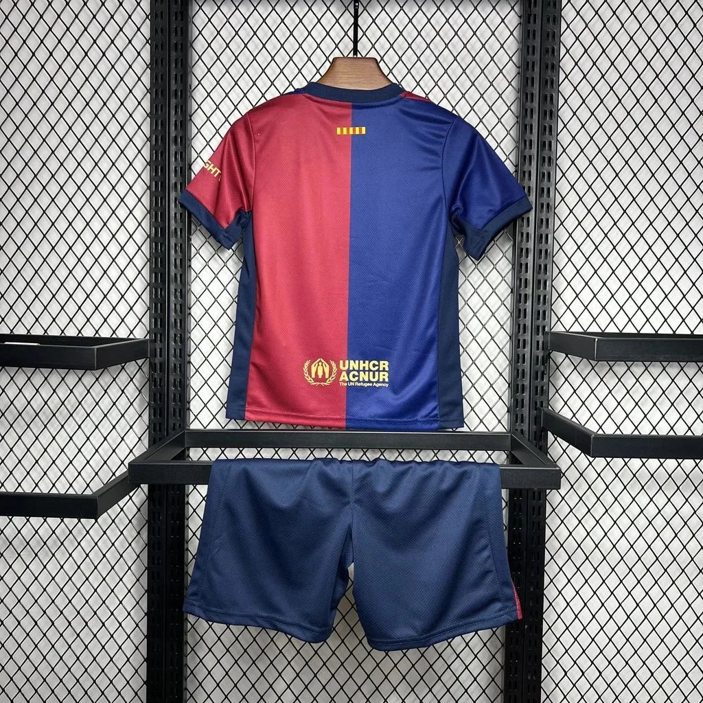 Barcelona 2024/2025 Home Jersey Kids Size