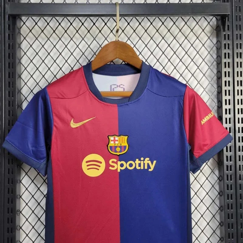Barcelona 2024/2025 Home Jersey Kids Size
