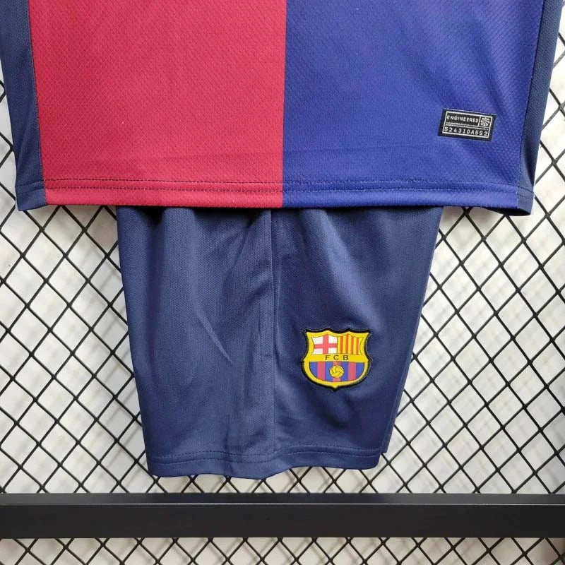 Barcelona 2024/2025 Home Jersey Kids Size