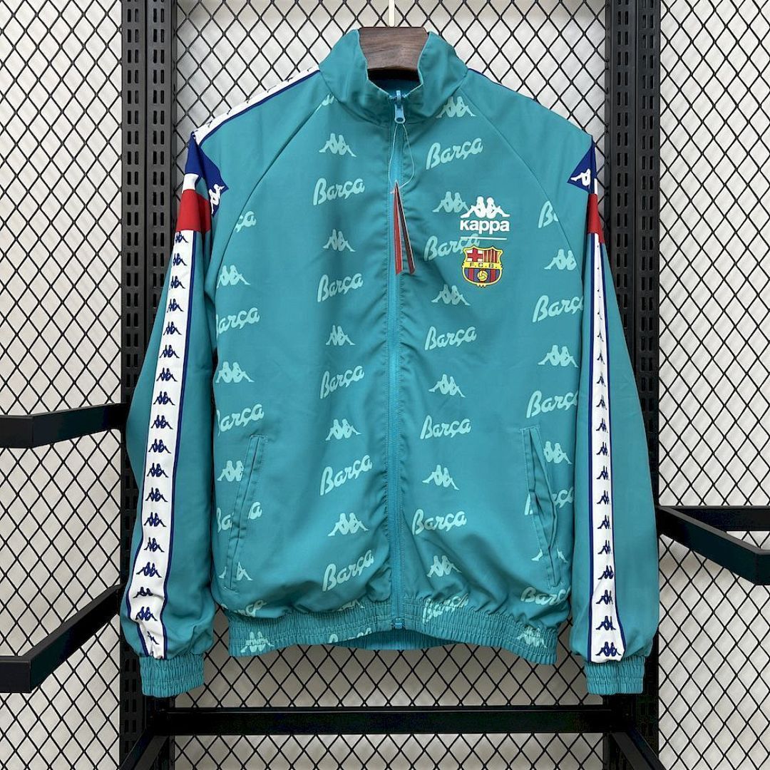Barcelona 2025/2026 Green&Blue Reversible Windbreaker Jacket