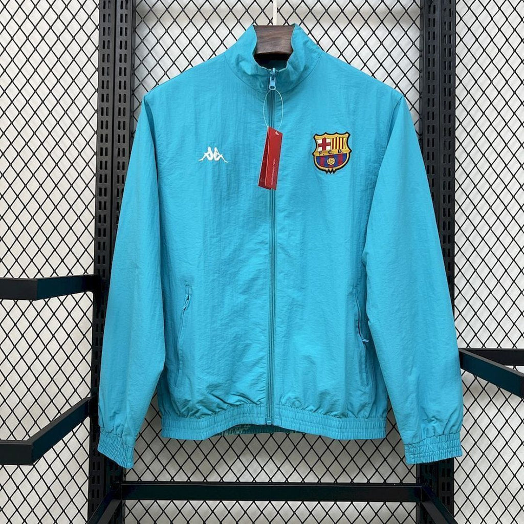 Barcelona 2025/2026 Green&Blue Reversible Windbreaker Jacket