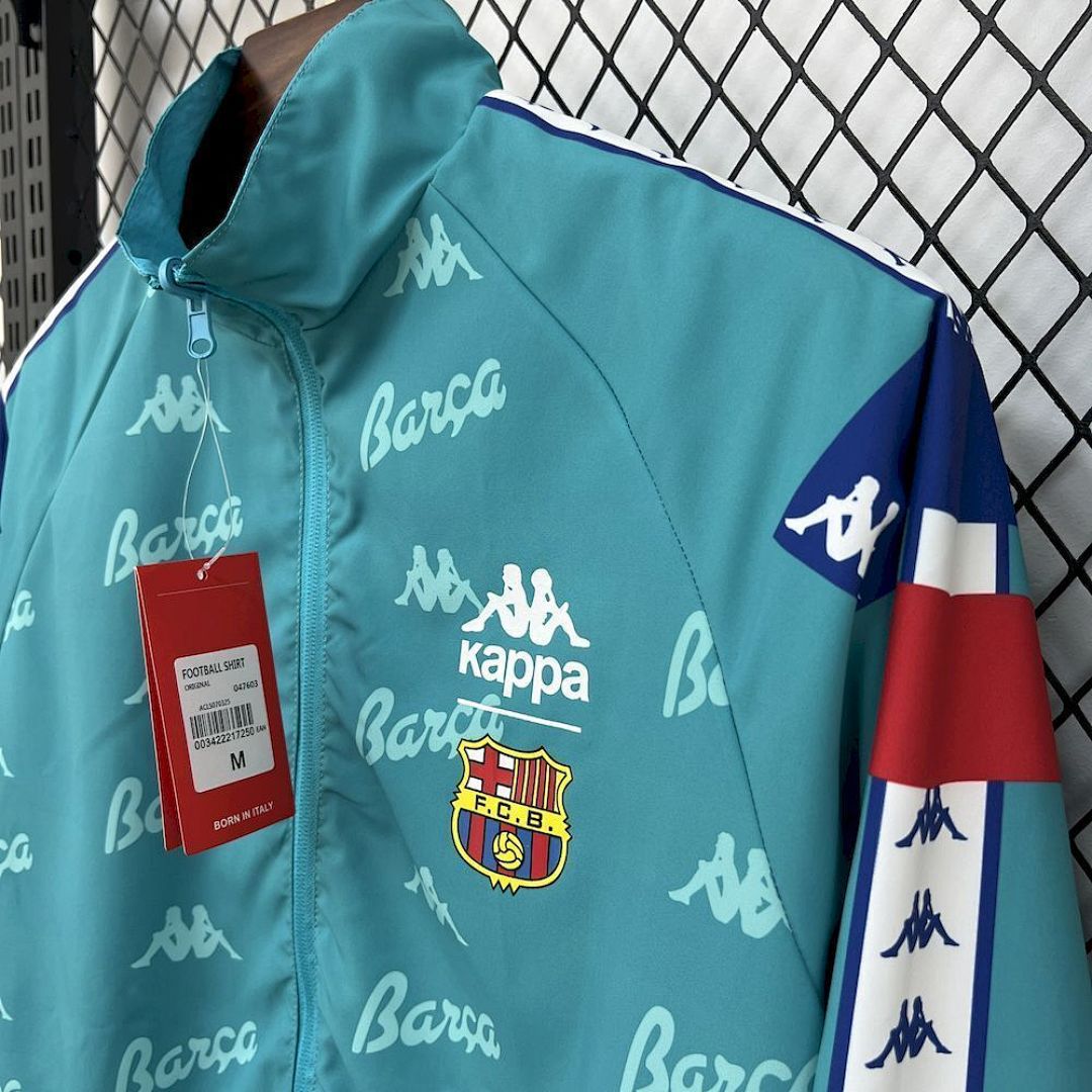 Barcelona 2025/2026 Green&Blue Reversible Windbreaker Jacket