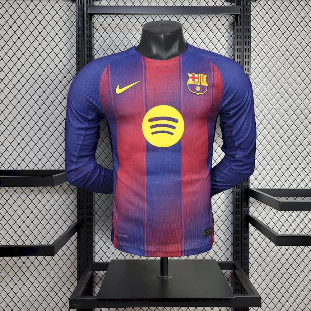 Barcelona 2025/2026 Home Long Sleeve Jersey