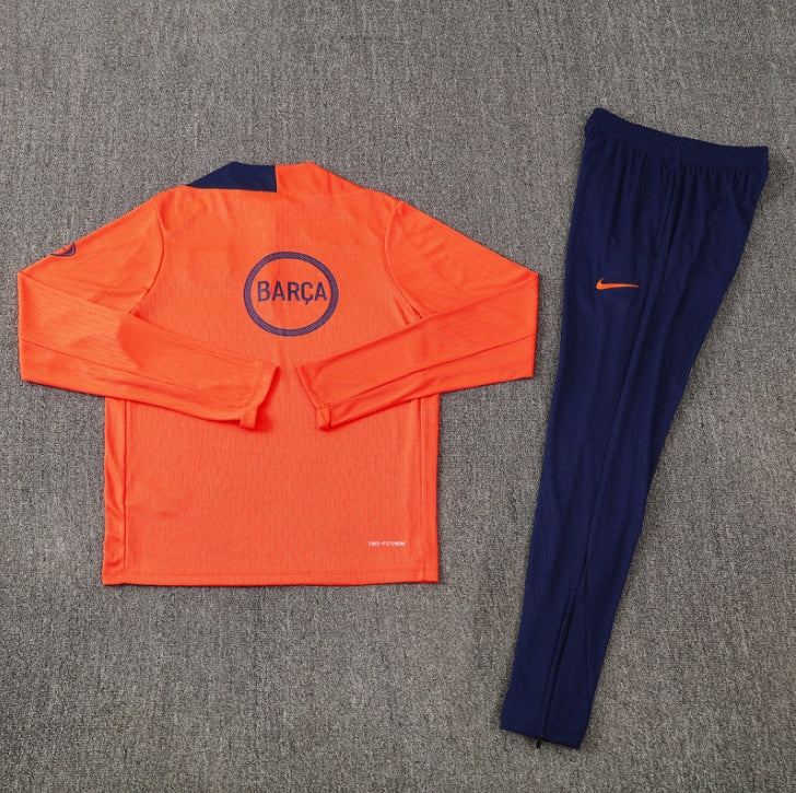Barcelona 2025/2026 Orange and Blue Tracksuit