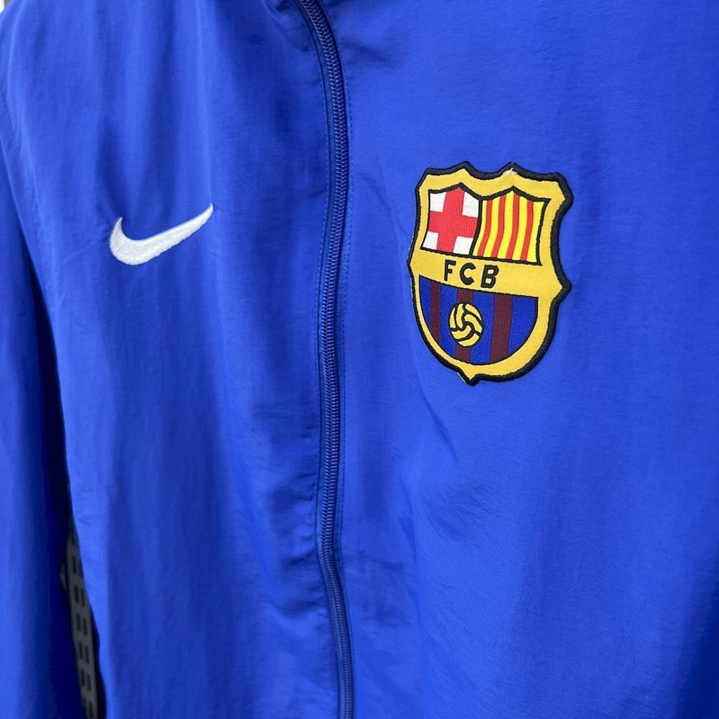 Barcelona 2025/2026 White & Blue Reversible Windbreaker Jacket