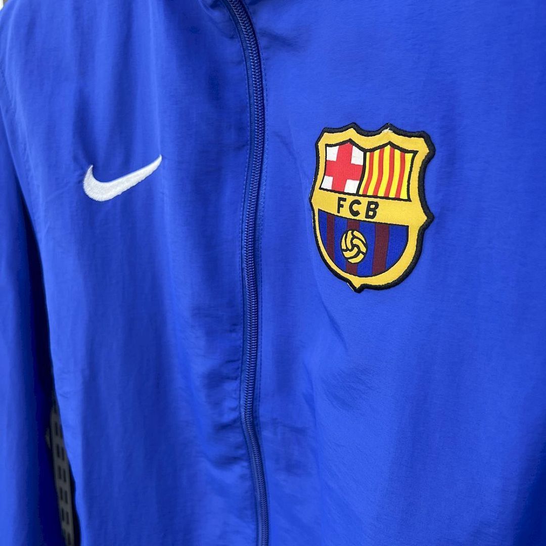 Barcelona 2025/2026 White & Blue Reversible Windbreaker Jacket