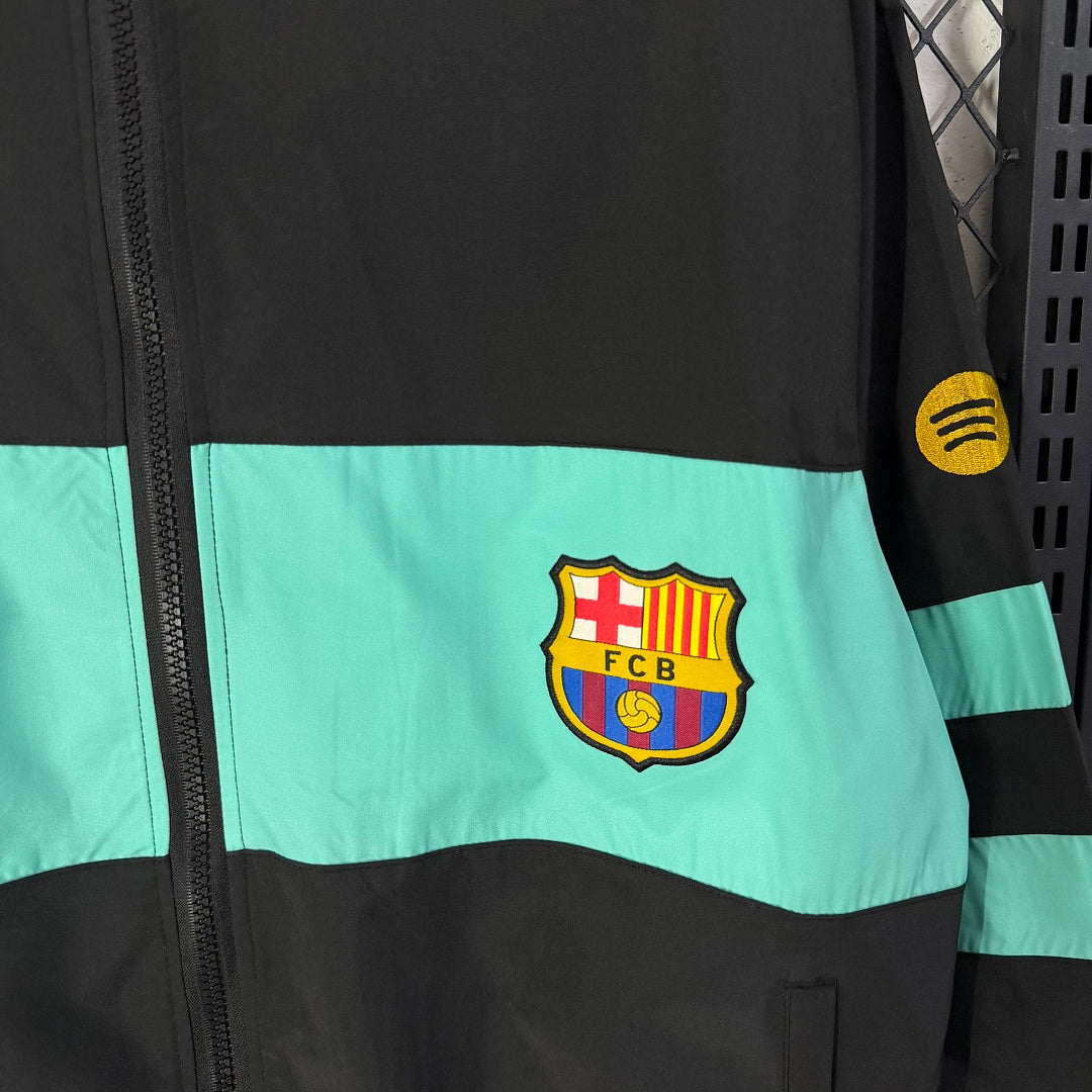 Barcelona 2026/2027 Black Retro Windbreaker Jacket