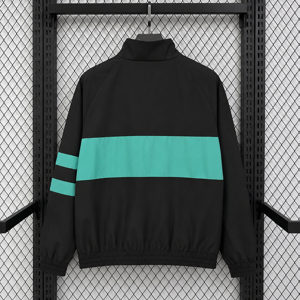 Barcelona 2026/2027 Black Retro Windbreaker Jacket