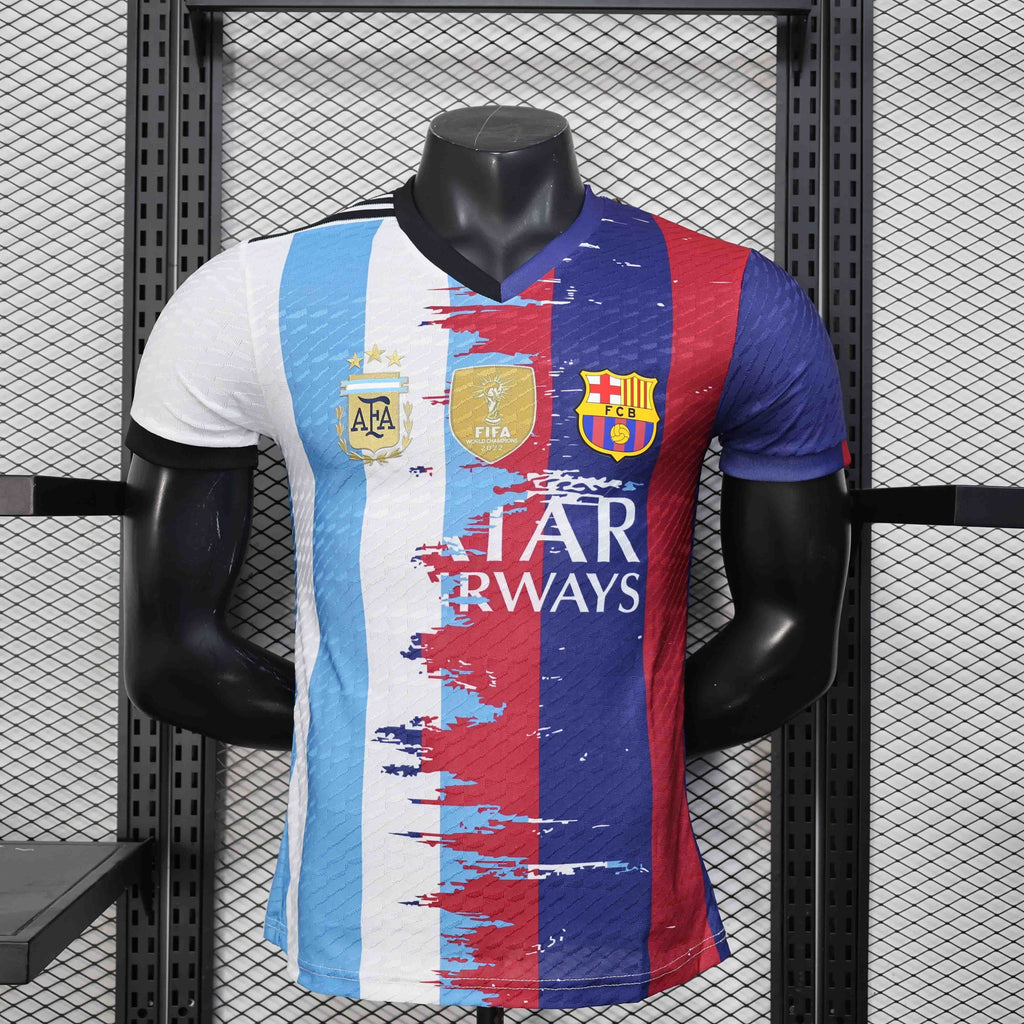 Barcelona Argentina Messi 10 Limited Jersey
