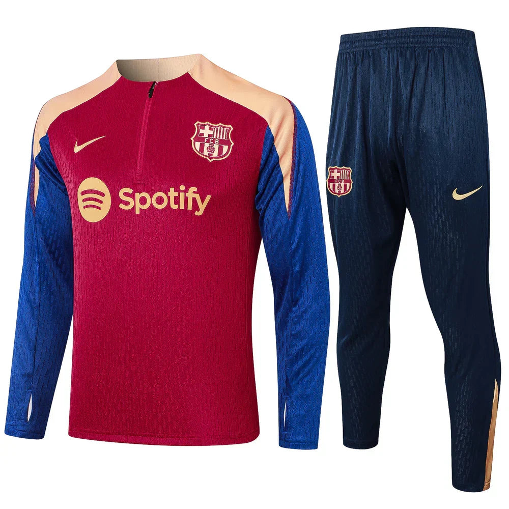 Barcelona Dark Blue and Red Tracksuit