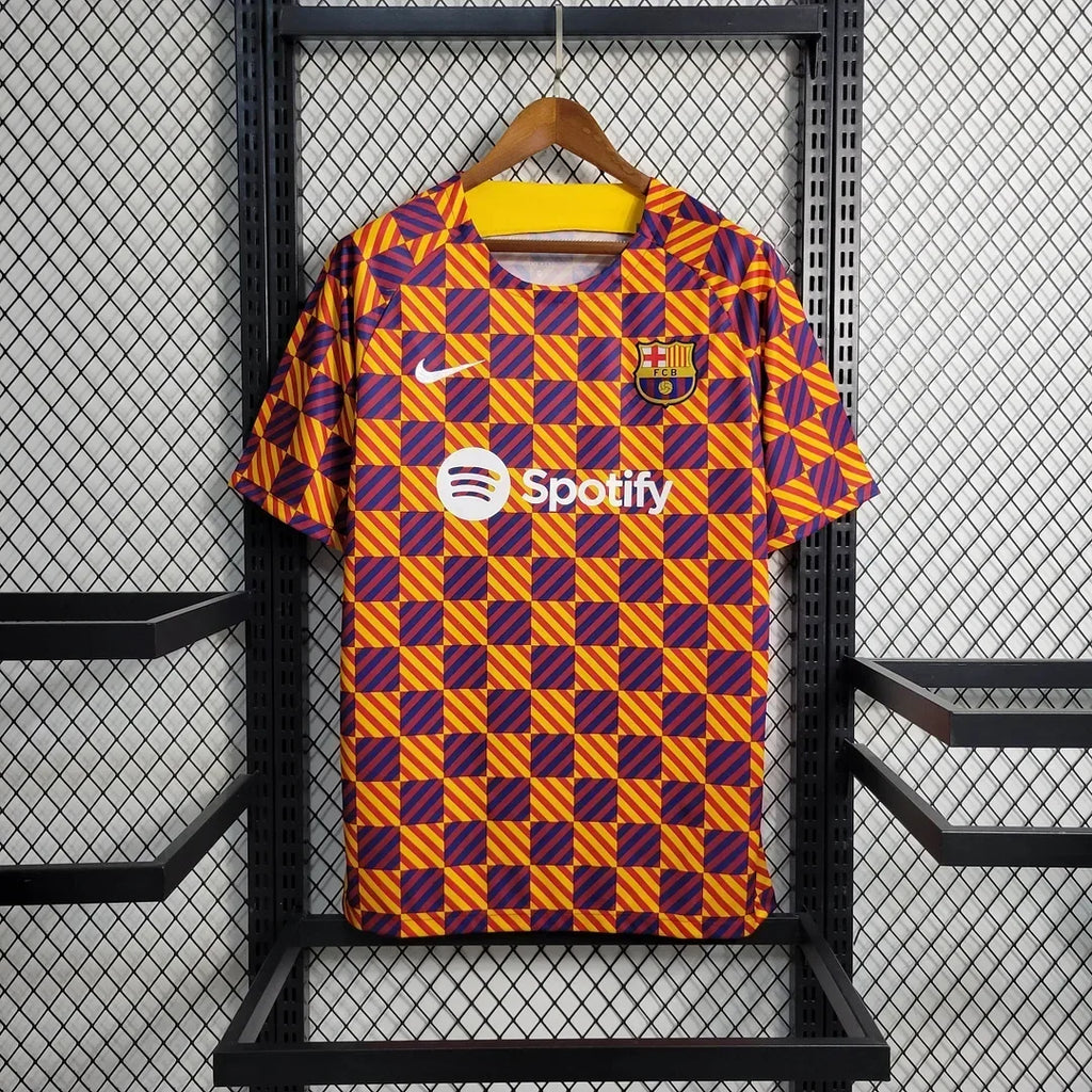 Barcelona Striped Plaid Limited Jersey