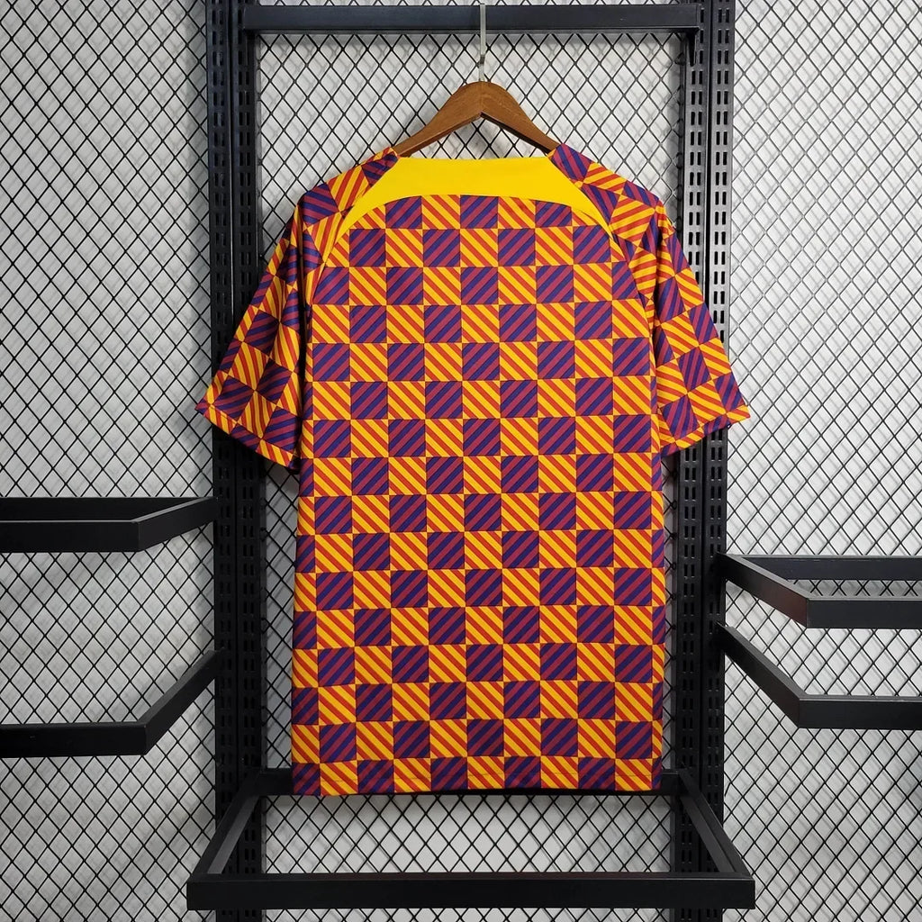 Barcelona Striped Plaid Limited Jersey