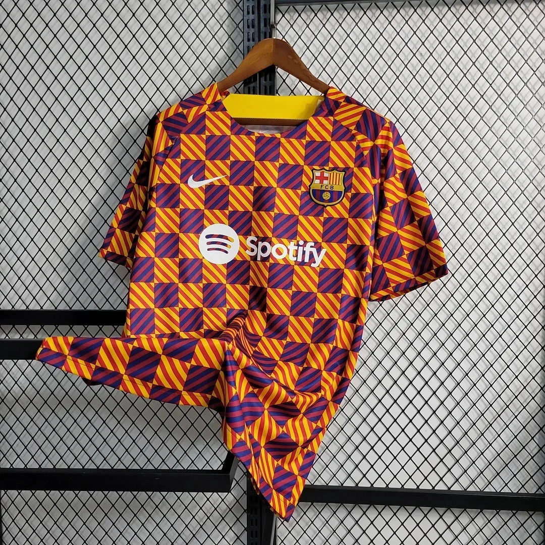 Barcelona Striped Plaid Limited Jersey