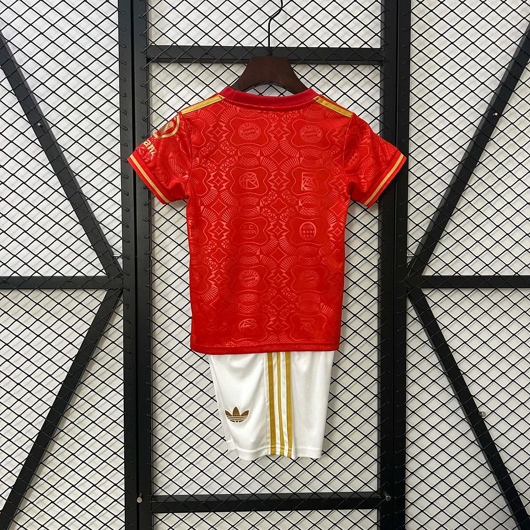 Bayern Munchen 2025/2026 125th Anniversary Edition Red Jersey Kids Size