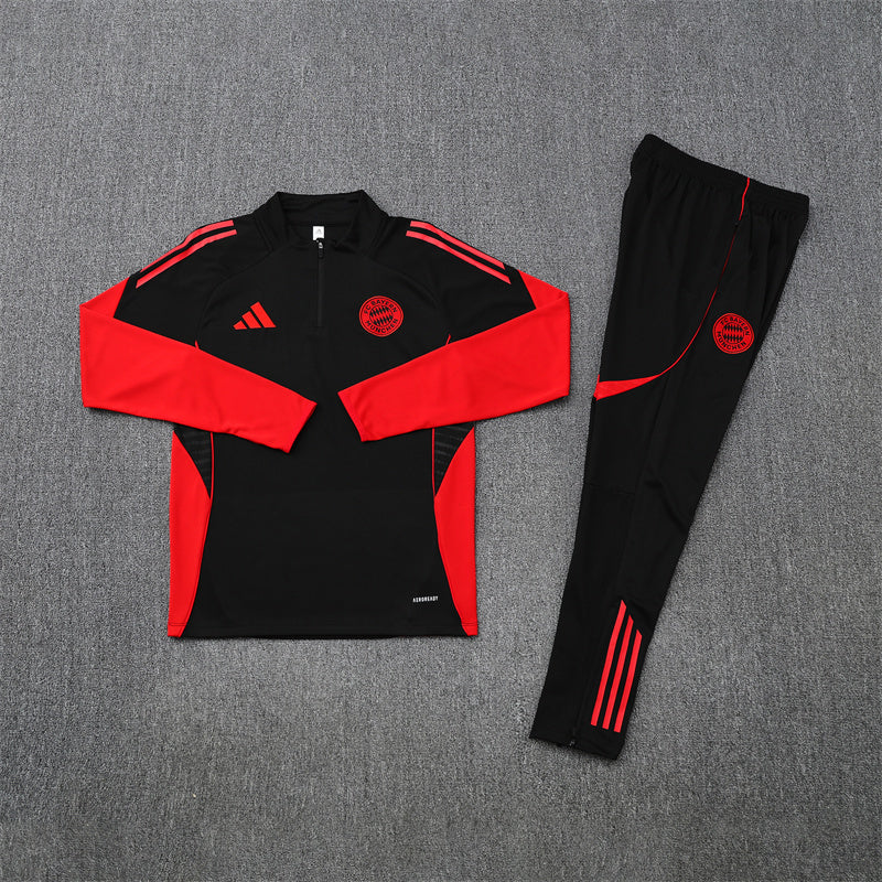 Bayern Munchen 2025/2026 Black and Red Tracksuit