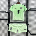 Bayern Munchen 2025/2026 Green Goalkeeper Kit Kids Size