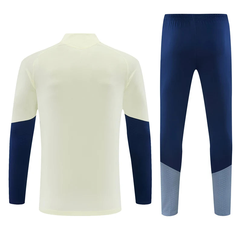 Bayern Munchen 2026/2027 Beige and Blue Tracksuit