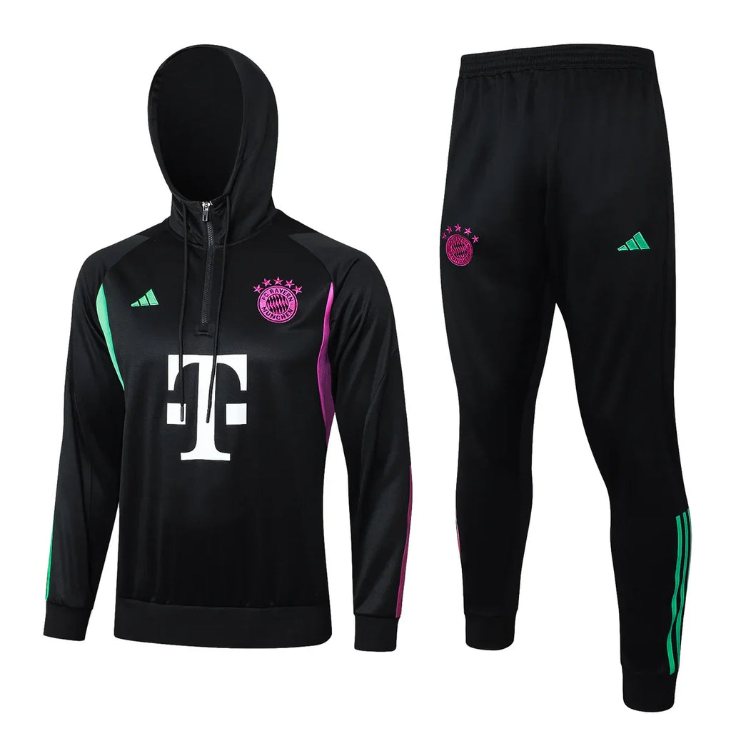 Bayern Munchen Black Tracksuit