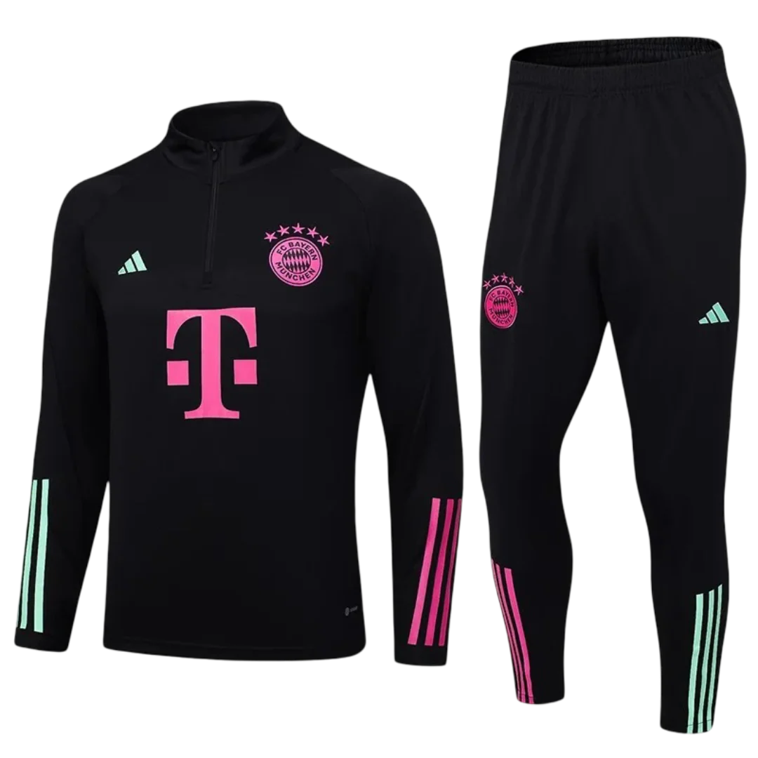 Bayern Munchen Black Tracksuit