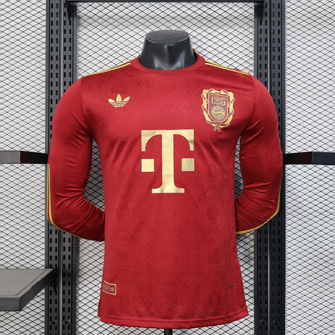 Bayern Munich 2025/2026 125th Anniversary Edition Red Long Sleeve Jersey