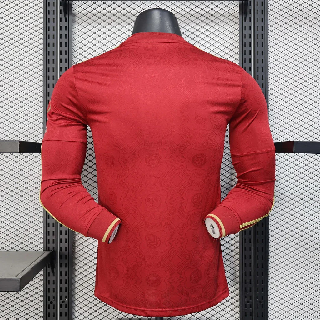 Bayern Munich 2025/2026 125th Anniversary Edition Red Long Sleeve Jersey