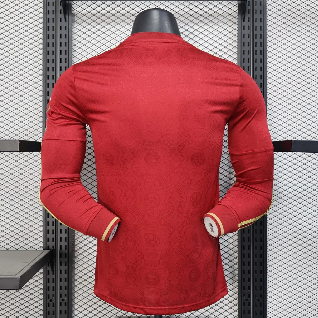 Bayern Munich 2025/2026 125th Anniversary Edition Red Long Sleeve Jersey
