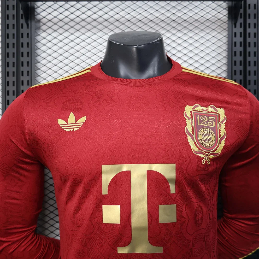 Bayern Munich 2025/2026 125th Anniversary Edition Red Long Sleeve Jersey