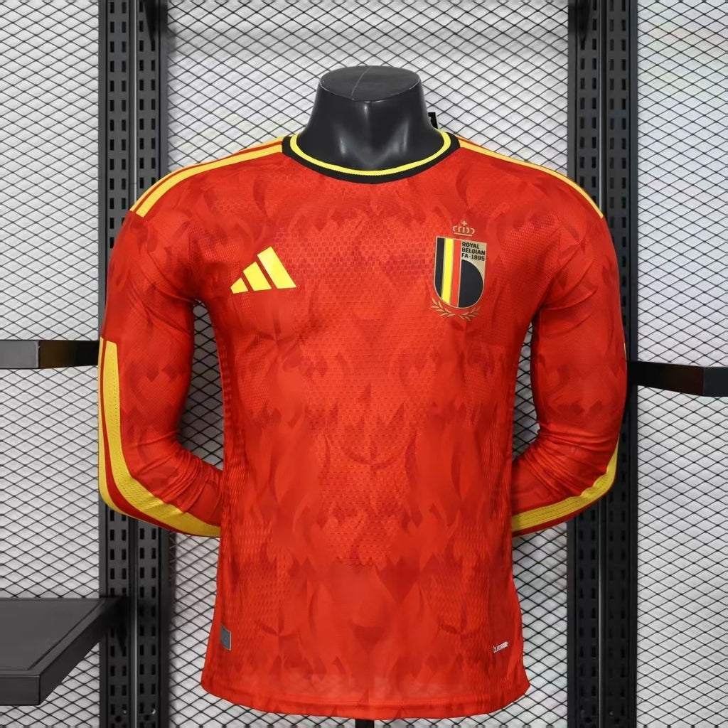 Belgium 2026 Home Long Sleeve Player Jersey