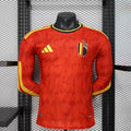 Belgium 2026 Home Long Sleeve Player Jersey
