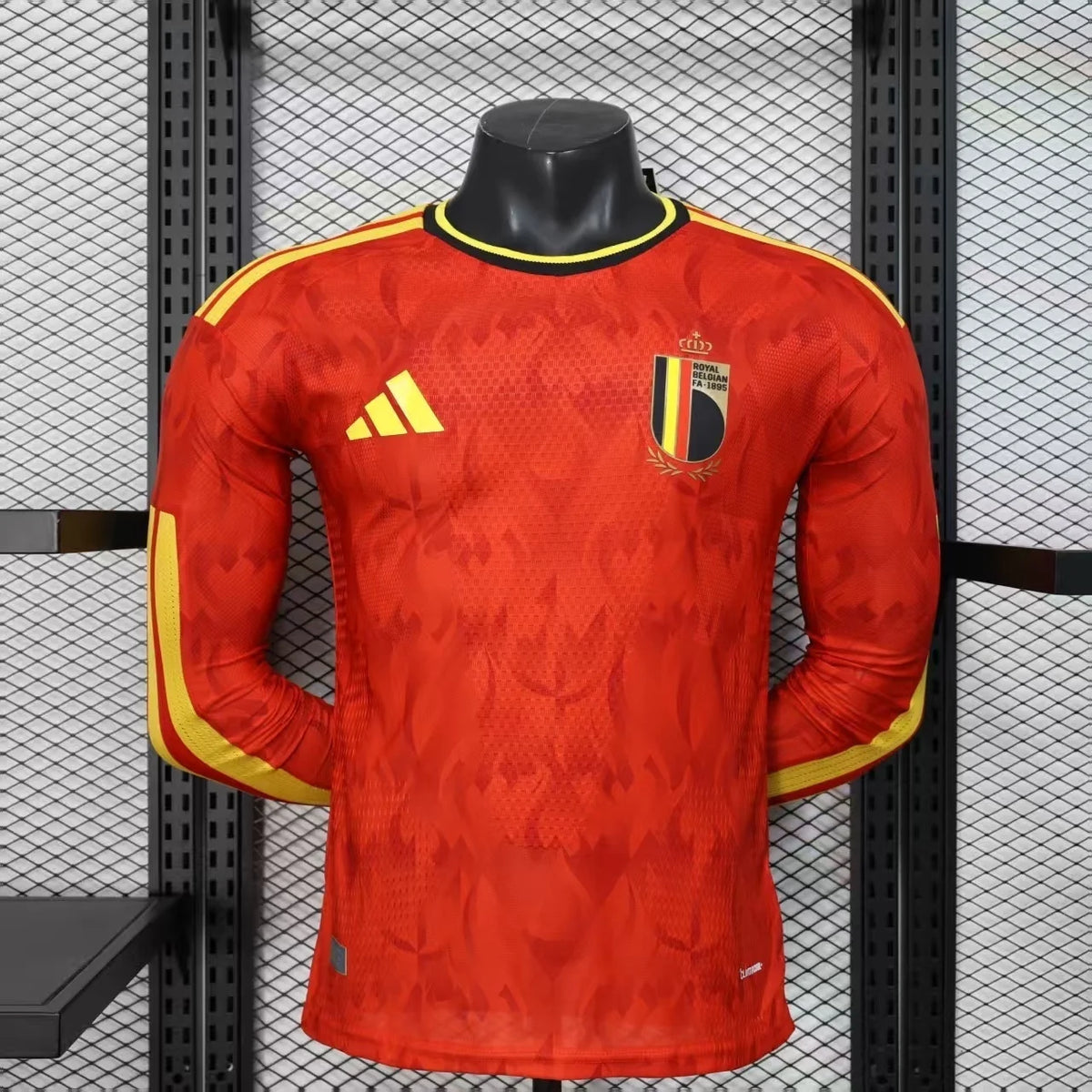 Belgium 2026 Home Long Sleeve Player Jersey