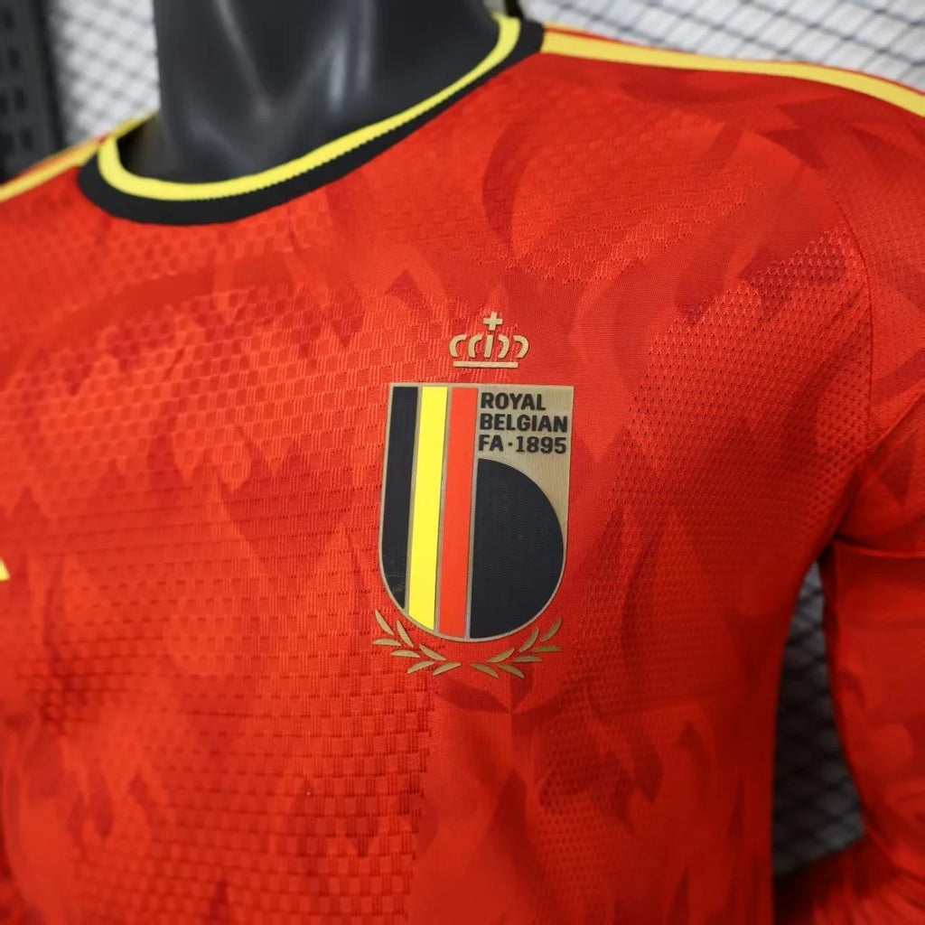 Belgium 2026 Home Long Sleeve Player Jersey
