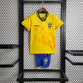 Brazil 1994 Home Retro Jersey Kids Size
